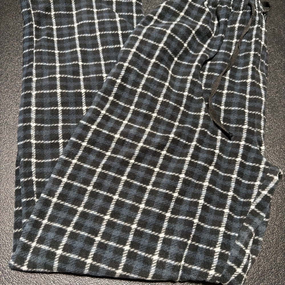 Men's Checkered Black and White pajama pants